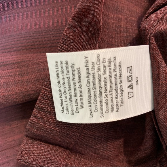 Men’s size XL George burgundy button down shirt - Picture 6 of 7
